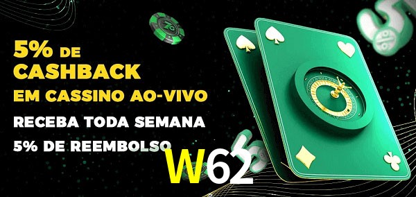 Promoções do cassino ao Vivo W62